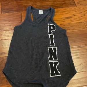 VS PINK Racerback tank top dark grey size XS